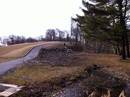 View to green from small pond major cleanup